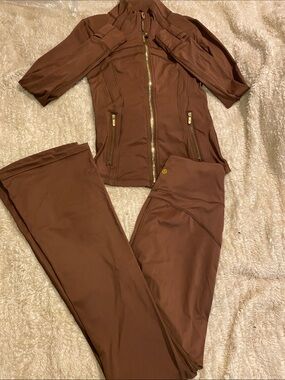 Lululemon Define Jacket + Groove Pant Set 🤎 Brown | Size 2